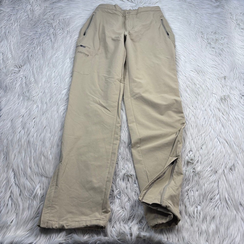 Marmot Women's M Tan Cargo Pants Hiking Camping Granola Girl Gorpcore